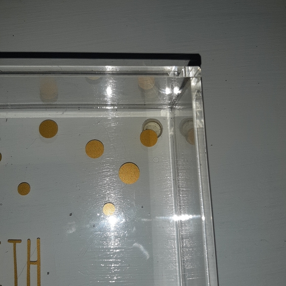 ACRYLIC TRAY WITH HANDLES "SOME GIRLS ARE BORN WITH GLITTER IN THEIR VEINS - Picture 4 of 7